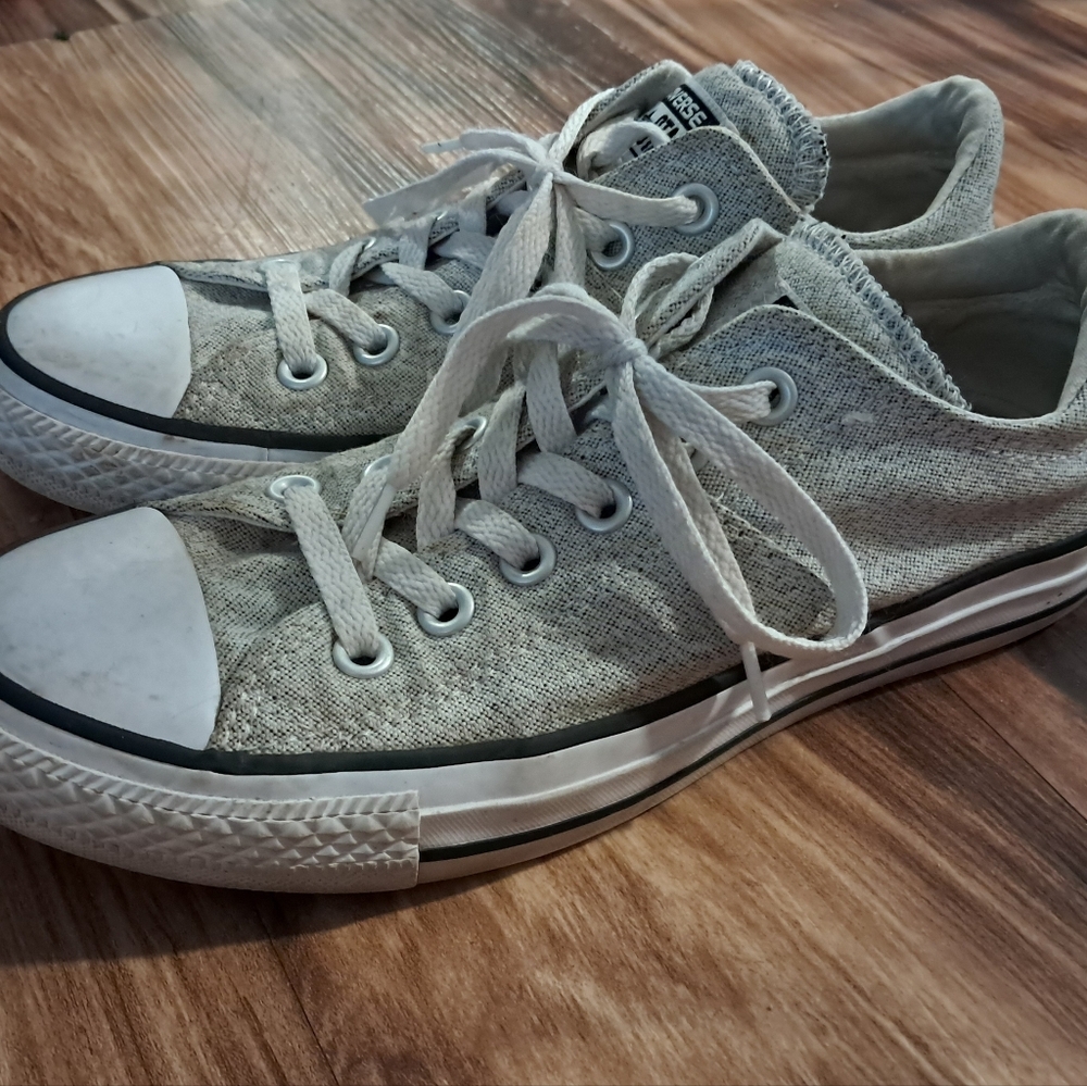 Converse Gray and White Women's Sneakers
